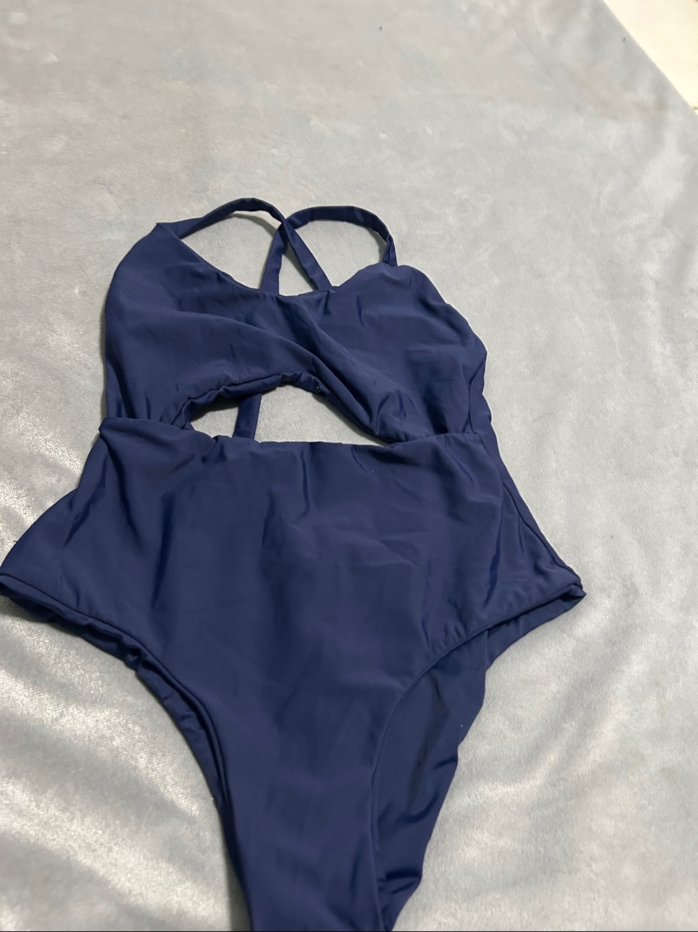 ADAIA  Navy One-Piece Girls Swimsuit Sz small